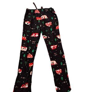 Old Navy Women's Medium RV Holiday Christmas Flannel Pajama Pants NWOT Open Hem